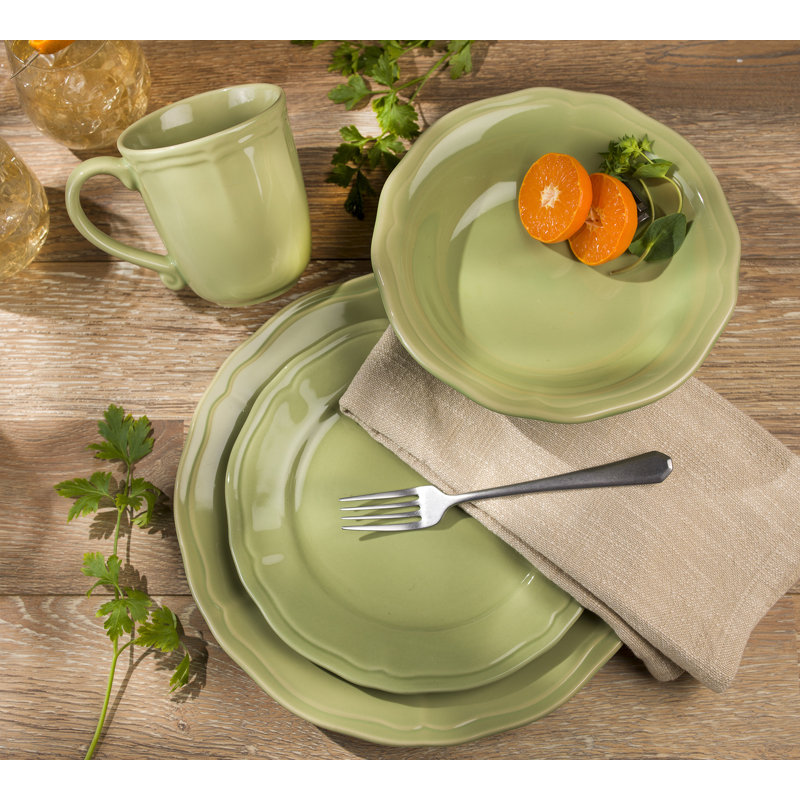 Siena 16pcs Dinnerware Set, Green