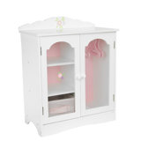 Olivia's Little World Princess Doll Fancy Closet with 3 Hangers