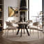 Extendable Round Metal Base Dining Table-1563213558-1563213451
