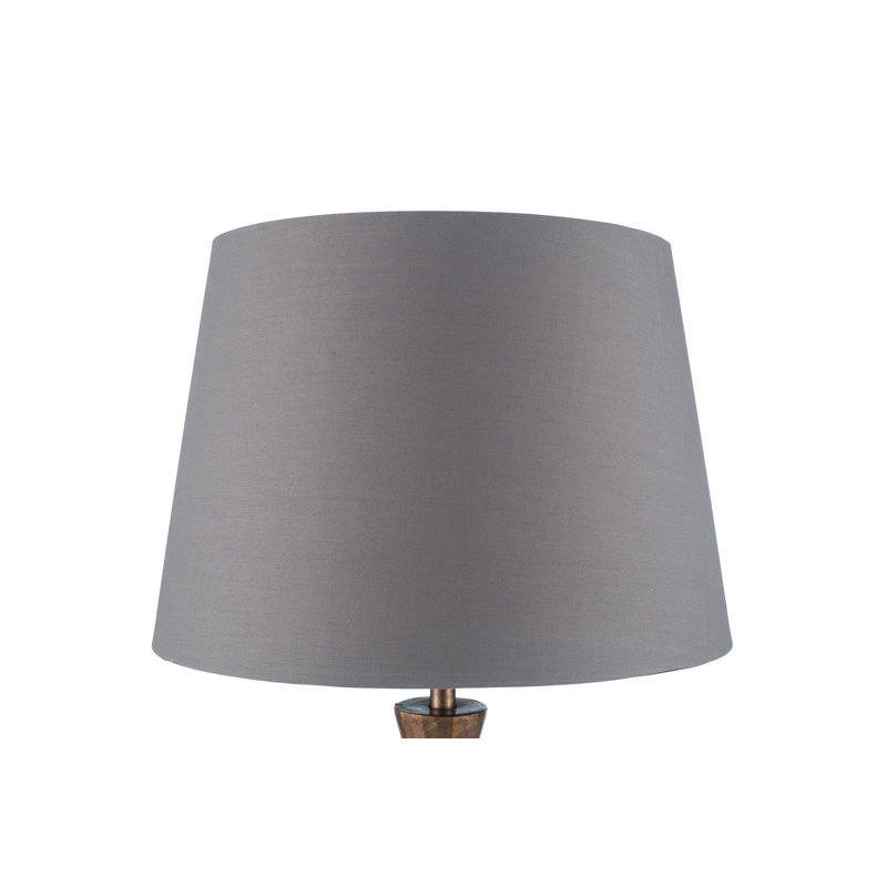 28 cm H Empire Cotton Lamp Shade ( Uno ), Steel Grey