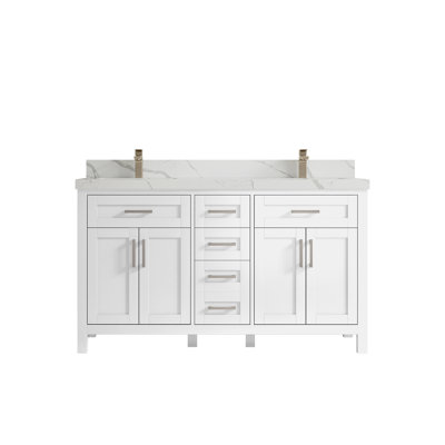 Ensemble de meuble-lavabo double 60 po