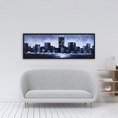 " Dark Blue Cityscape "