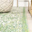 Tapis d'intérieur / extérieur crème / vert Delcine-870089144