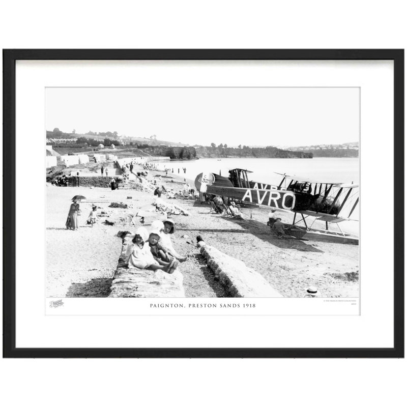Paignton, Preston Sands 1918 by Francis Frith - Single Picture Frame Print, 45cm H x 60cm W x 2.3cm D