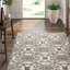 Marquis Geometric Area Rug in Gray/Silver/White-45410584
