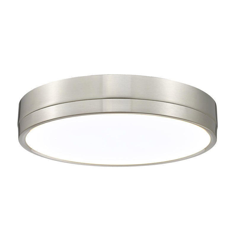 Brexleigh Acrylic LED Flush Mount, Brushed Nickel