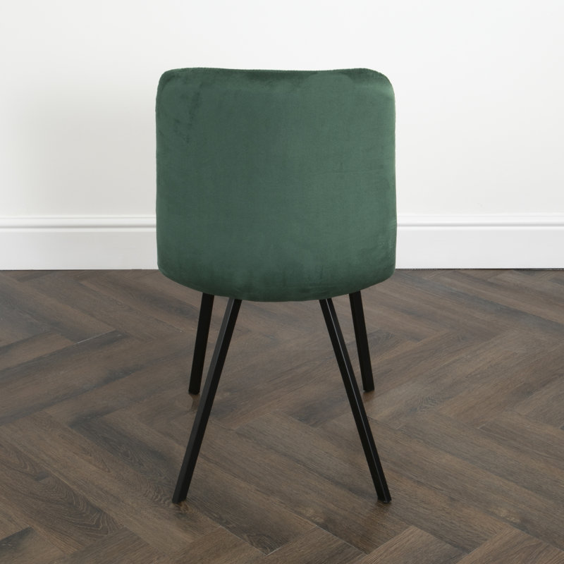 Parkton Tufted Side Chair, Black, Green