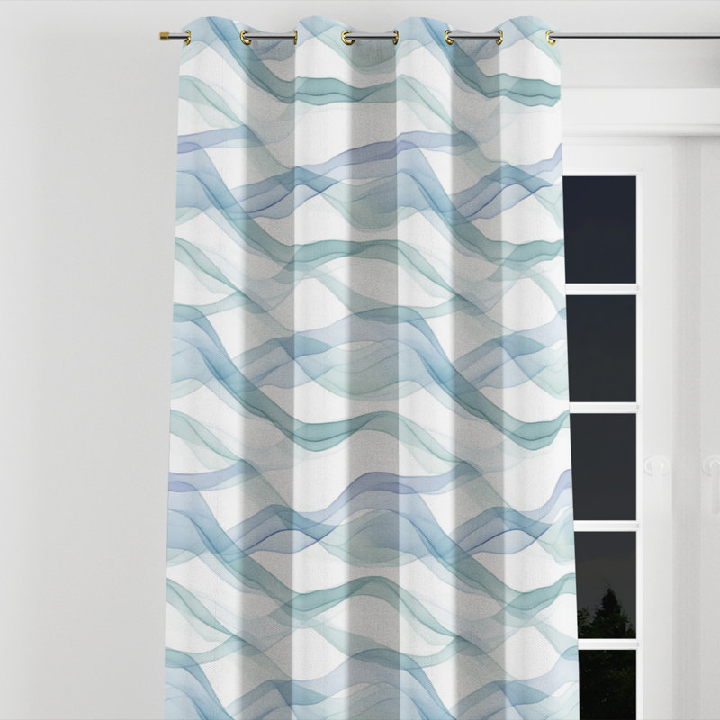 Rideaux obscurcissant Abstract Room, L 52 po x L 63 po, Œillets dorés
