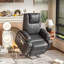 Fauteuil inclinable de massage en cuir PU, canapé inclinable simple réglable avec repose-pieds, siège de cinéma maison moderne pour adultes
