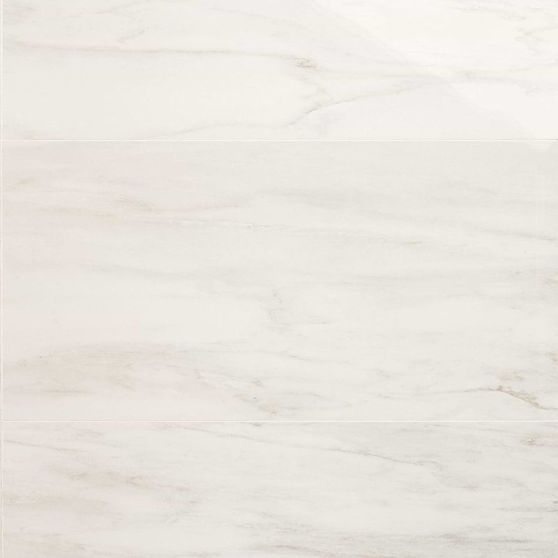 Dreamstone 12X24 Polished Porcelain Tile, Dolomite Snow Polished