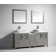 Karson 72'' Double Bathroom Vanity with Engineered Marble Top with Mirror