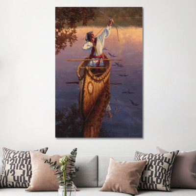 He Hunts The Sky by Joe Velazquez - Wrapped Canvas Print