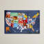 Carte des États-Unis par Design Turnpike, impression sur toile tendue-16420228