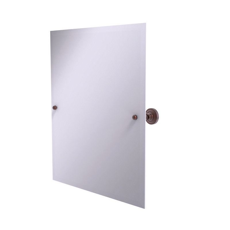 Miroir rectangulaire inclinable 21 "x 26" Dottingham, Cuivre antique, 21" H x 26" W