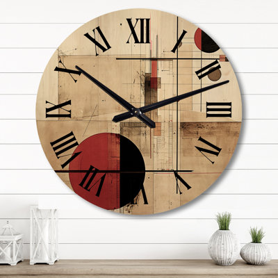 Horloge murale Unravellingthe Mystery Retro Geometrics II