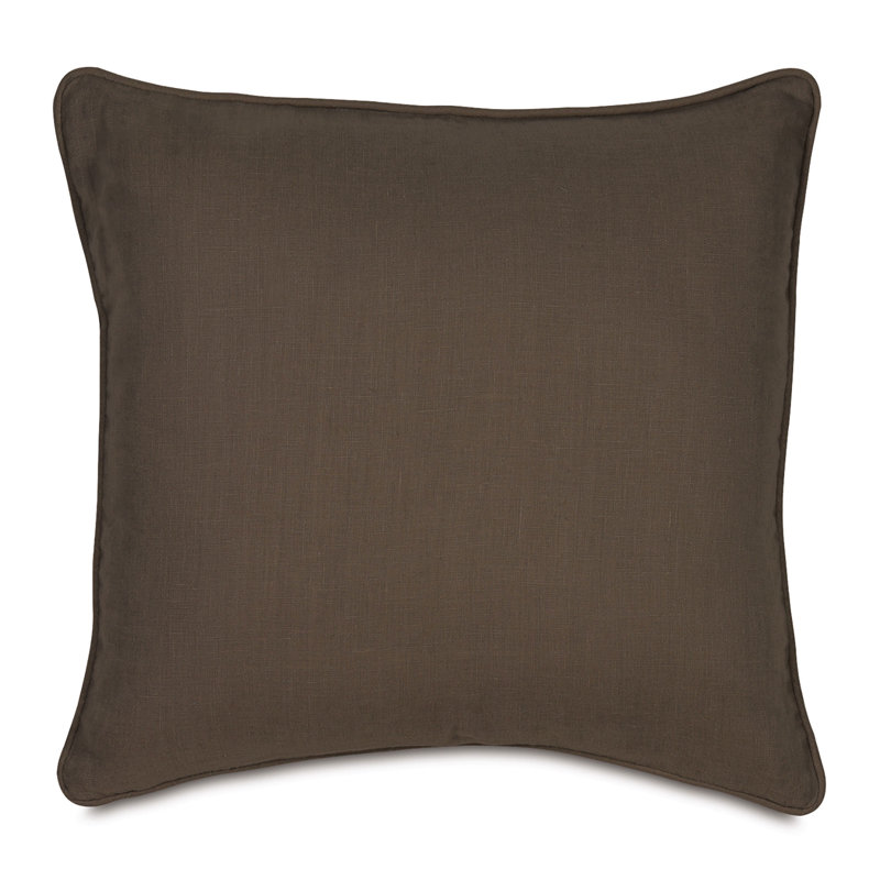 Housse et insert de coussin décoratif en lin Resort, Argile
