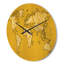 Horloge murale rétro en bois mappemonde-63618311