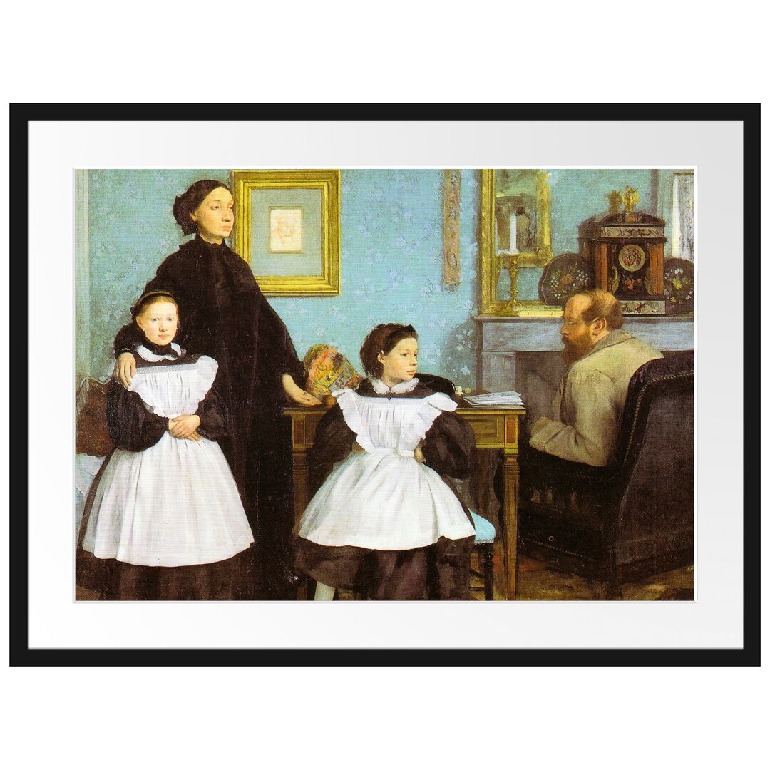 Gerahmter Kunstdruck The Bellelli Family von Edgar Degas