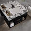 Meuble-lavabo flottant avec lavabo encastré, meuble-lavabo mural pour petite salle de bain, appartement-695145777