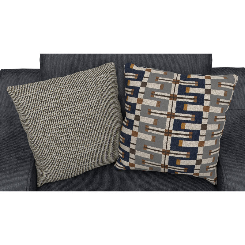 Chaise Calline et 1/2 avec coussin moelleux, Bleu