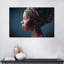 Portrait d'une femme africaine - impression sur toile tendue-2129203938