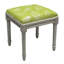 Tabouret de coiffeuse en lin taupe-741037310-741037308