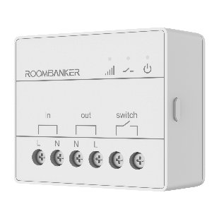 Roombanker High-Voltage Smart Wall Switch - Energy Monitoring & Circuit Protection, Compatible with Standard 86 Box