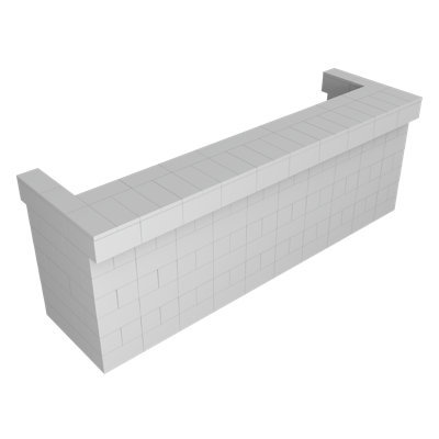 Ensemble de bar et de comptoir en porte-à-faux 120 po EverBlock