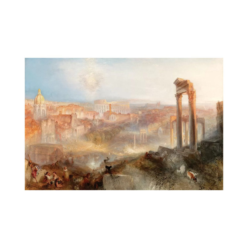 Modern Rome, Campo Vaccino, 1839 by J.M.W. Turner - Wrapped Canvas Painting, 30.48 cm H x 45.72 cm W