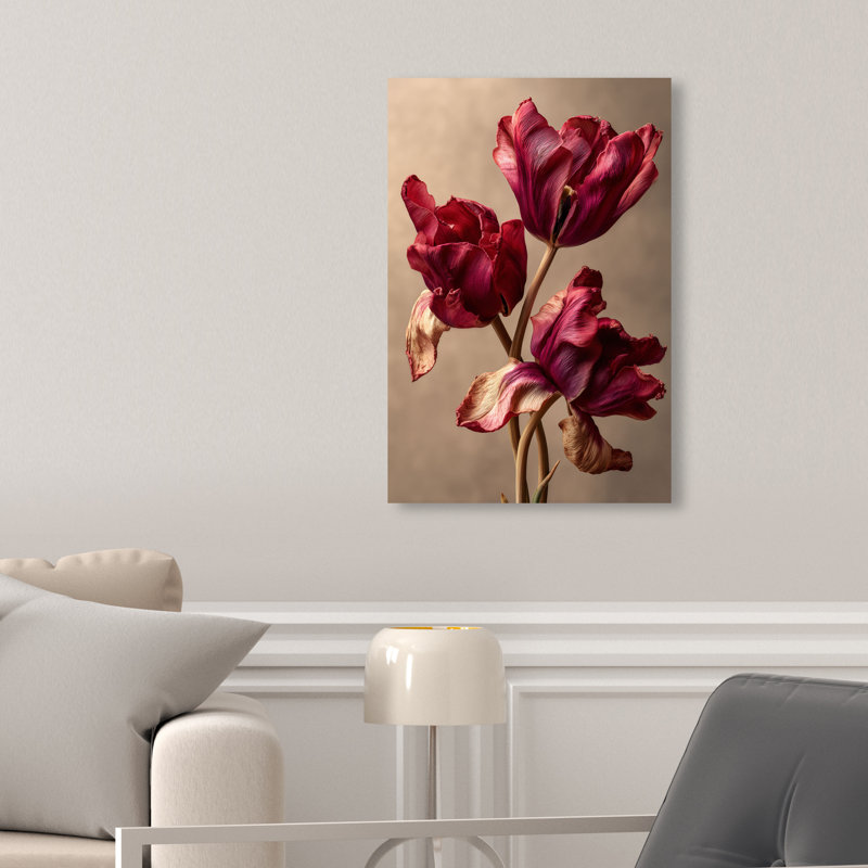 Dark Silk Remains Print by Oliver Gal, 10"H x 15"W, Gallery Wrapped