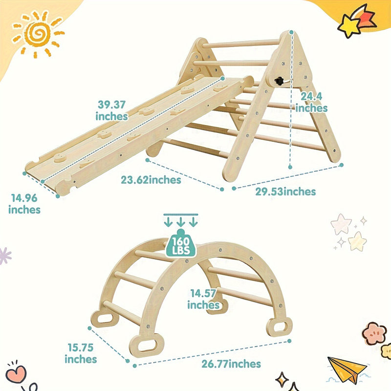 Banasuper Triangle Indoor Wood Climber