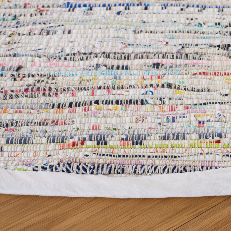 Valerton Rug Hand Woven Cotton Rug, Round 10'