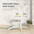 set of 4 HIPS Folding Adirondack Chair Adjustable Chair with Ottoman Fire Pit Patio Chair for Outdoor-754330082