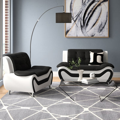 Ensemble de salon en faux cuir Monténégro