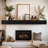 Fireplace Mantel Handmade Rustic Wood Mantel for Over Fireplace Wall Mounted Floating Mantle Shelves for Living Room Decor-616279391-616279379