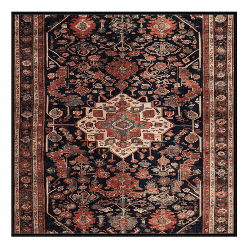 Tapis brun lavable à la machine, Carré 4 pi