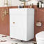 Compact Modern 20-Inch Bathroom Vanity with Side Storage Shelves-70501496
