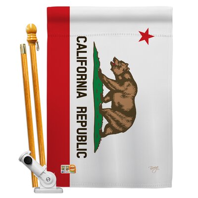 Arizona State Americana States Impressions 2-Sided Polyester 40 x 28 in. Flag Set -  Trinx, C6299C4E9C804A4892408FF73275A866