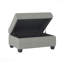 Repose-pieds rembourré en microfibre avec rangement 1pc - Détails capitonnés-1765563724