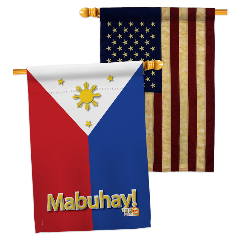 Double Sided 40'' H x 28'' W Polyester House Flag