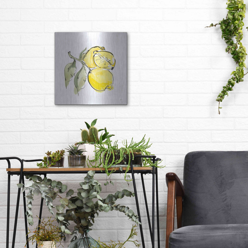 «Lemon Still Life II» par Chris Paschke, H 12 po x l 12 po