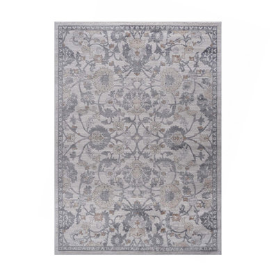 Collection Sand/Ivory/Oriental Non-Shedding Living Room Bedroom Dining Home Office Stylish And Stain Resistant Area Rug