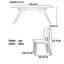 Table rectangulaire style nordique blanc crème-102484716