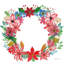Couronne de poinsettia II-87400004-98237237-98237242