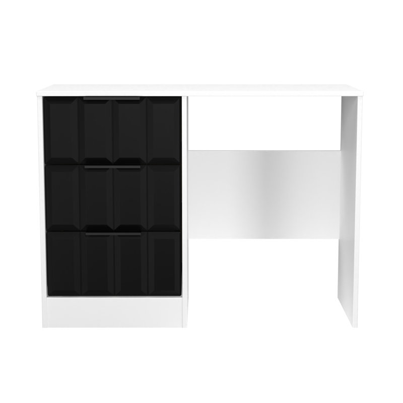 Besian Dressing Table, Deep Black/White