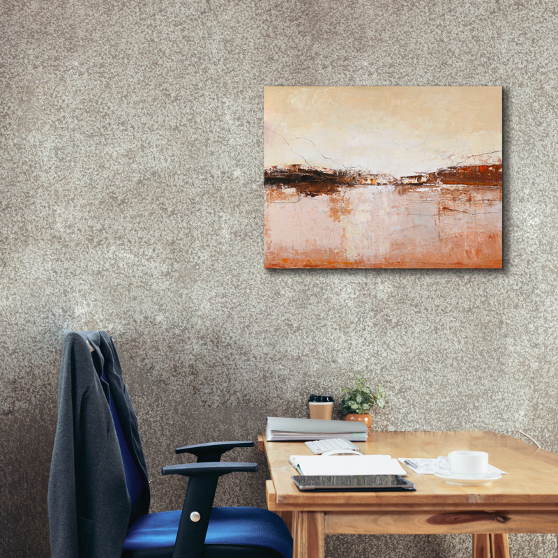  «Warm Horizon» par Design Fabrikken, art mural sur toile, 34 po x 26 po, H 26 po x l 34 po