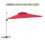 Parasol d'extérieur à double toit pour patio (sans base de parasol)-223950895