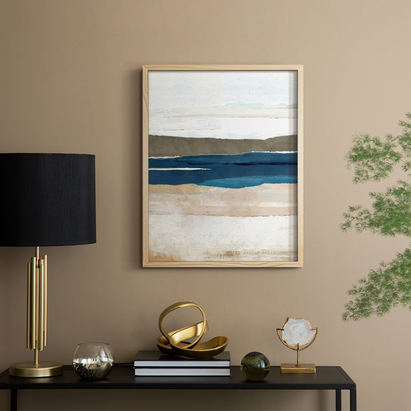Reproduction encadrée Buttermere Triptych II - bois massif, Naturel, H 21 po x l 17 po