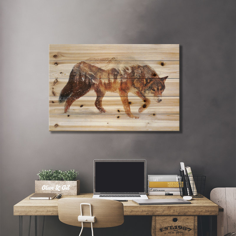 Loup arctique, L 40 po x H 26 po