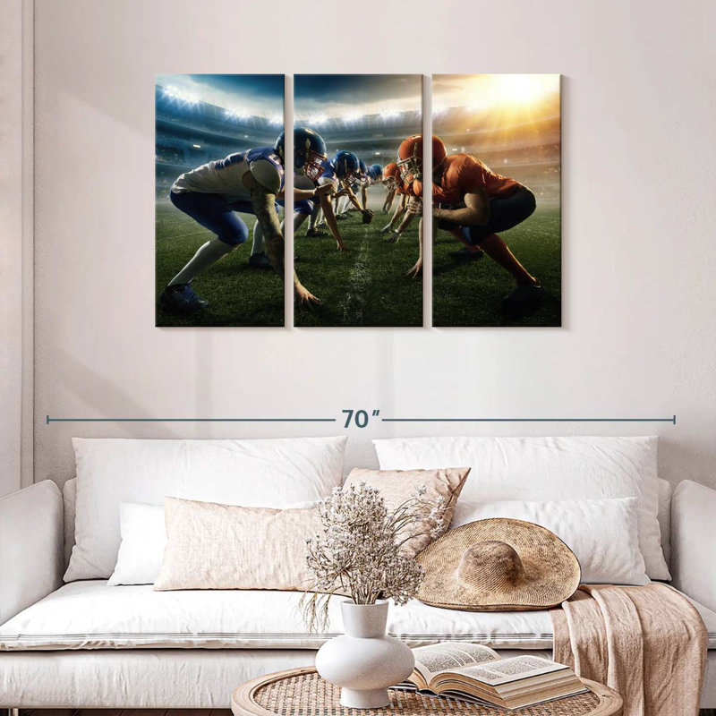 Sireci Football Face Off, 28" H x 45" W